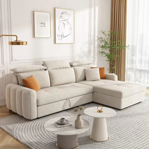 Hot Selling North America European <b>Sofa</b> <b>Bed</b> Furniture L Shape 3 Seater Magazine Pocket Put Down Back <b>Frame</b> Apartment <b>Sofa</b> <b>Bed</b> - Product Image 6