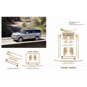 Parachoques Delanteros y Traseros TDCMY, Paquete Dorado de Lujo, Apto para Land <span class=keywords><strong>Rover</strong></span>-<span class=keywords><strong>Range</strong></span> <span class=keywords><strong>Rover</strong></span> 13-17 - Product Image 1