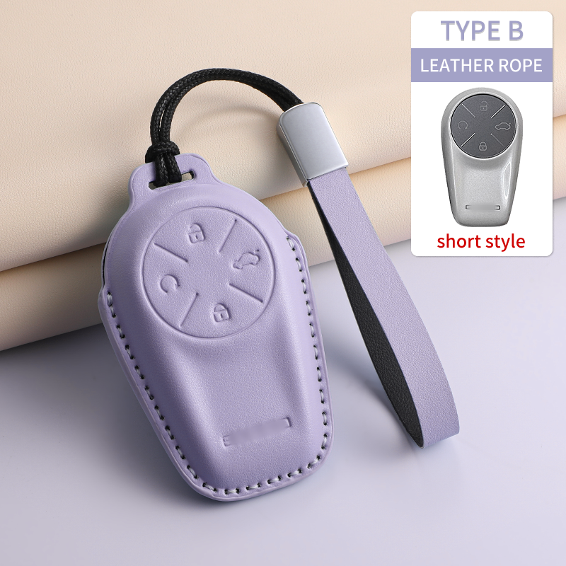 Tipo B Morado + Cordón de cuero
