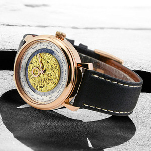 Relojes mecánicos a la moda personalizados para hombre, reloj de pulsera automático de negocios, reloj de diseñador de oro rosa de acero inoxidable, relojes De Hombre - Product Image 3