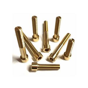 Precision Turned Brass Socket Head <b>Screws</b> with CNC Machining for Machining Wire EDM Capabilities From Guangdong - Product Image 1