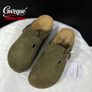 Scarpe da Uomo all'Ingrosso <span class=keywords><strong>in</strong></span> Pelle di Vacchetta Tedesca con Suola <span class=keywords><strong>in</strong></span> <span class=keywords><strong>Sughero</strong></span> Morbide Pantofole Birkenstock di Alta Qualità - Product Image 4