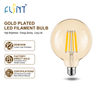 Ampoule LED à filament de verre de haute qualité G125 15W 2550LM, culot E26/E27 pour la décoration de la maison