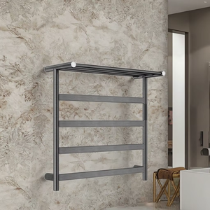 Porte-serviettes chauffant mural électrique doré pour hôtels et salles de bain - Vente en gros - Product Image 2