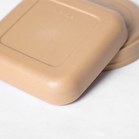 Meixuan Pot de fleurs en forme de plateau style bois brésilien, bol à lotus, récipient hydroponique - Plastique PP épaissi, respirant, résistant à la corrosion