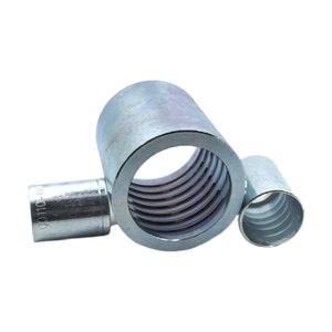 Terminales de acero al carbono, acoplamientos en espiral GlobalSpiral 12GS1F-<span class=keywords><strong>4</strong></span>, virola GS para manguera en <span class=keywords><strong>4</strong></span> espiral, chapado en Zinc, ID de 2,00 "y 3/<span class=keywords><strong>4</strong></span>" - Product Image 4