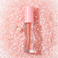 Gloss à lèvres scintillant transparent en gros avec paillettes irisées, effet repulpant longue durée pour marque privée