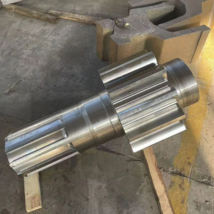 Escavatore a draga motore principale personalizzato grande modulo cilindrico forgiato albero di trasmissione a scanalatura albero ingranaggio - Product Image 4