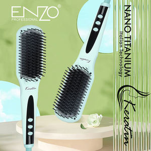 Spazzola Lisciante Elettrica <span class=keywords><strong>ENZO</strong></span> con Rivestimento in Ceramica LED per <span class=keywords><strong>Auto</strong></span>, Hotel e Uso Domestico - Product Image 4