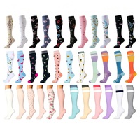 Chaussettes de sport de compression pour hommes, de bonne qualité, avec logo personnalisé, respirantes, absorbant la transpiration, séchage rapide, sans couture aux orteils