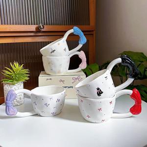 Nouveauté : Tasses en céramique créatives avec lettres anglaises, faites à la main, avec une grande poignée, personnalisées pour le café, le lait ou le thé, idéales pour un cadeau - Product Image 6