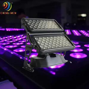 Outdoor LED Stage Light DMX 120pcs RGBW Wall Wash Light Double Head City Color