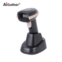 Lecteur de codes-barres sans fil 2D en gros, scanner portable, lecteur de codes QR avec station de charge A-9569N