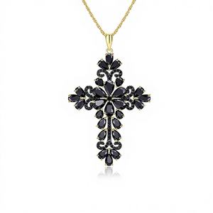 Colgante de la Serie Counterattack, de Aleación Vintage con Incrustaciones de Plata 925 y Cristales de Estrás, Unisex - Product Image 1