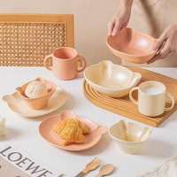 Assiette à dessert en céramique pour le petit déjeuner, vaisselle mignonne et créative pour enfants, bol à salade de bonbons