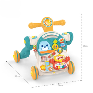 Juguetes Educativos para Bebés, Andador <span class=keywords><strong>de</strong></span> Música <span class=keywords><strong>4</strong></span> en 1, Paseantes <span class=keywords><strong>de</strong></span> Ciencia Preescolar, Cochecitos - Product Image 4