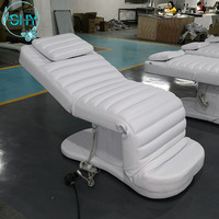 Table de massage électrique 3 moteurs pour salon de manucure, lit d'extension cosmétique incurvé pour extensions de cils, lit de beauté pour spa, lit facial de spa - Meilleure vente
