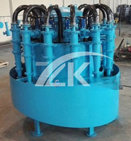 ZK Hocheffizienter Hydrozyklon-Schwerkraftseparator für Sand-Metall-Wasser-Trennung 380V 5-500 M/h Kapazität 2 Jahre Garantie