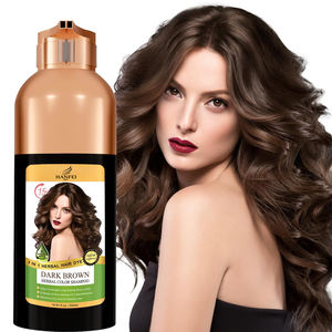 Crema de Color Herbal de Grado Cosmético para Cubrir el Cabello Gris de Forma Instantánea, Color Marrón Oscuro, 500 ml, Semipermanente, de Larga Duración, 6-8 Meses, para Uso en Salón - Product Image 2
