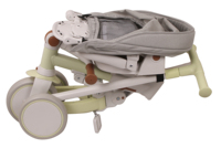 Poussette pour bébé 4 en 1, vélo d'équilibre pour enfant, tricycle à pédales, poussette manuelle, cadre en alliage d'aluminium, voiture à roulettes en plastique