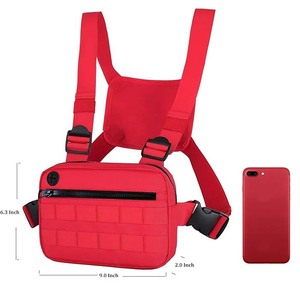 Sac de poitrine tactique extérieur pour homme, sacoche EDC légère pour équipement de ski - Product Image 1