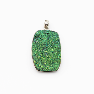 Colgante Druzy en Plata Alemana - Joyería de cristal/gema, regalo para el Día de la Madre/cumpleaños/compromiso/boda/aniversario - Product Image 2