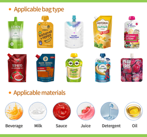 Tự động 2 4 6 vòi phun điền vào vòi <span class=keywords><strong>Pouch</strong></span> mềm lỏng nước trái cây <span class=keywords><strong>doypack</strong></span> điền đóng nắp niêm phong máy móc PREMADE Túi máy đóng gói - Product Image 2