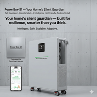 Système solaire tout-en-un avec onduleur et batterie 51.2V 10kWh 15kWh LiFePO4 pour stockage d'énergie domestique CAN CE OEM