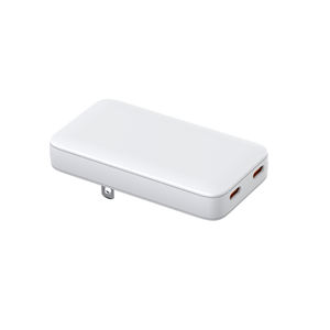 <span class=keywords><strong>Chargeur</strong></span> USB C GaN2.0 65W Fin 2 Ports Charge Rapide Bloc Adaptateur d'Alimentation <span class=keywords><strong>USBC</strong></span> pour <span class=keywords><strong>MacBook</strong></span> <span class=keywords><strong>Air</strong></span> Dell XPS Galaxy S25 Ultra - Product Image 1