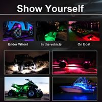 Luces de roca LED Luz de neón LED impermeable para automóvil Camión