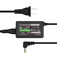 Aksesori Game Adaptor AC 5V Pengisi Daya Dinding Rumah Catu Daya Pengisian untuk Konsol PSP 1000/2000/3000 Pengisi Daya Colokan EU US
