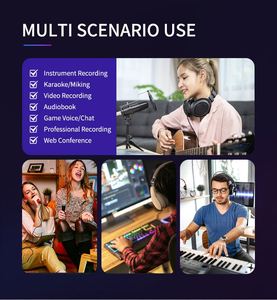 Werks-Professionelle <span class=keywords><strong>2</strong></span>-Kanal-<span class=keywords><strong>Audio</strong></span>-Schnittstelle <span class=keywords><strong>Usb</strong></span>-Klackkarte-Mixer für Musikstudio Aufnahme Livestream-Übertragung - Product Image 5