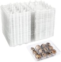 Boîte d'emballage pour œufs de caille en plastique PET transparent à 12 trous, prix d'usine, plateau en plastique pour œufs de caille