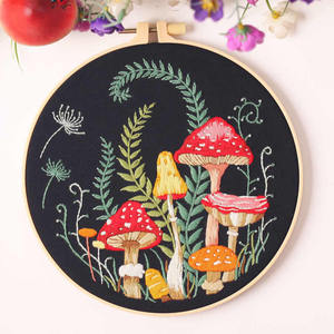 Kits de démarrage pour <span class=keywords><strong>broderie</strong></span> au <span class=keywords><strong>point</strong></span> de <span class=keywords><strong>croix</strong></span> motif champignon - <span class=keywords><strong>Broderie</strong></span> artisanale pour débutants, facile, pour adultes, décoration DIY pour la maison - Product Image 3