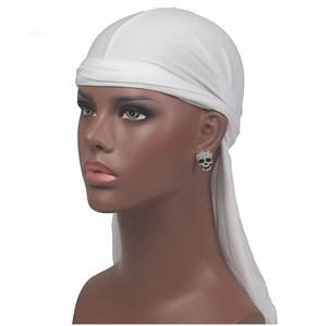 Durags en polyester et élasthanne <span class=keywords><strong>pas</strong></span> chers, à longue queue, pour hommes et femmes, style hip-hop - Product Image 4