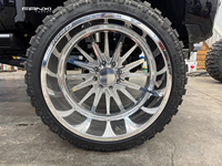 FANXI Tiefbettfelgen 20 22 24 26 Zoll 8X180 8X170 6x139.7 6x135 Geschmiedete Aluminiumlegierungsräder für Ford RAM Dodge F250 F-150 F-250