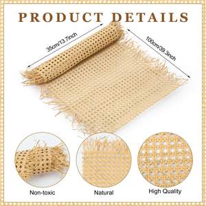 Kits de reparación de ratán con 1 cincel de caña, 8 cuñas de madera, suministros de reparación de muebles <span class=keywords><strong>para</strong></span> el hogar - Product Image 2