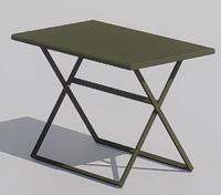 Mesa de Comedor Plegable de Aleación de Aluminio, Diseño Moderno, Resistente a los Rayos UV, Ligera, para Uso en Exteriores, Patio u Hotel, Dos Tamaños (Oliva)