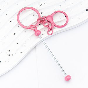 Vente en gros de porte-clés en acier inoxydable de couleur dégradée pour le bricolage porte-clés pendentif en métal de mode vintage pour les étuis pour téléphones et casques d'écoute - Product Image 6