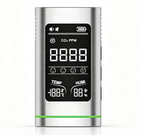 Détecteur de monoxyde de carbone portable 3 en 1, compteur de CO 0-1000PPM, capteur électrochimique, température, humidité, écran LCD, alarme rechargeable