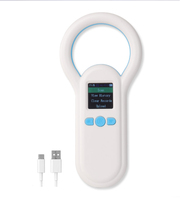 Escáner para mascotas con pantalla OLED ISO11784/5, lector de identificación de mascotas, transpondedor de Chip, escáner de Microchip de mano RFID USB para animales