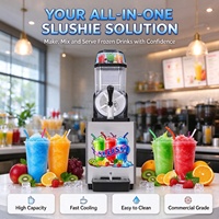 Machine à slush commerciale à 2 réservoirs pour boissons glacées pour restaurant