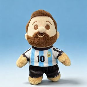 Peluche de la Selección Argentina 2026 para Llavero de Rey del Fútbol, 18cm - Product Image 2