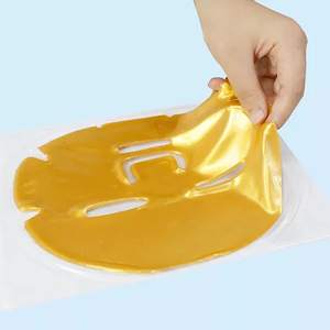Masker Wajah Anti Kerut dan Melembapkan Kolagen 24K Emas Kristal Kolase Masker Wajah Asam Hyaluronic - Product Image 3