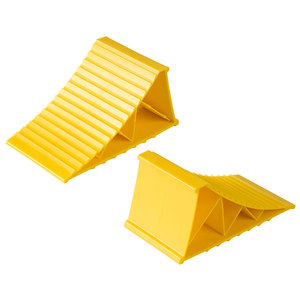 HOMFUL RV Accessoires 2 PCS HDPE Orange Camion RV Cale de roue de <span class=keywords><strong>remorque</strong></span> pour maintenir la <span class=keywords><strong>remorque</strong></span> RV en place - Product Image 2