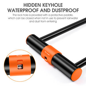 पश्चिम बाइकिंग बाइक यू चक्र के लिए सुरक्षा विरोधी चोरी सुरक्षा ताला ताला साइकिल पहिया के लिए निविड़ अंधकार डबल खुले चुंबकीय साइकिल ताला - Product Image 2