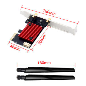 Drops hipping 3000 Mbit/s 2,4 GHz & 5,8 GHz 6dBi Antenne Wifi 6 AX200 PCIE 2 In 1 BT5.2 PCIE Wifi BT Karte Für PC - Product Image 5