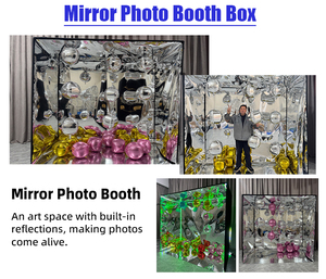 Boîte photomaton BM Magazine, cadre en tissu PVC, poteau Vogue, boîte photomaton, fond de <span class=keywords><strong>mariage</strong></span>, boîte photomaton, installation facile - Product Image 3