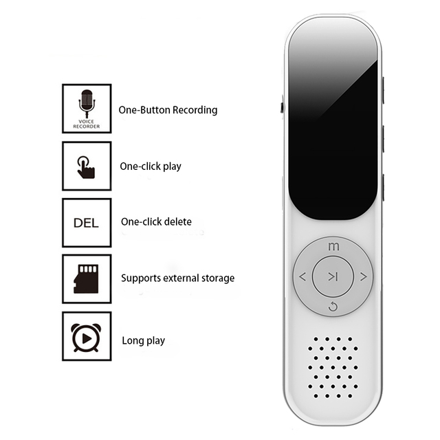 2023 New Portable Handheld USB Digital Voice  Audio Recorder Pen  With Automatic Noise Reduction Time Stamp