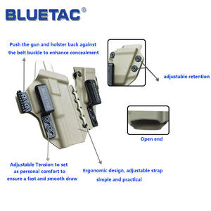 ซองปืนพก Bluetac <span class=keywords><strong>Kydex</strong></span> พร้อมช่องใส่แม็กกาซีน 9 มม. แบบ <span class=keywords><strong>IWB</strong></span> ทนทาน ใช้งานได้หลากหลาย เหมาะสำหรับพกพา EDC และการยิงปืน รองรับรุ่นส่วนใหญ่ - Product Image 6